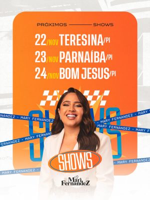 Feed Flyer Shows Mari Fernandez Social Media PSD Editável