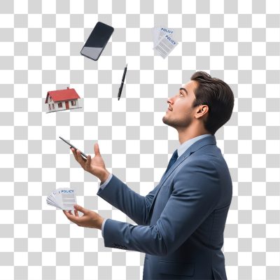 Homem Corretor de Imóveis Imobiliários PNG Transparente