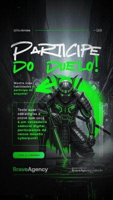 Story Marketing Digital Participe do Duelo Social Media PSD Editável