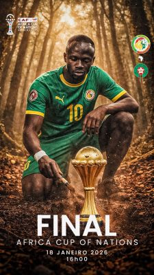 Futebol Final Africa Cup of Nations 18 Janeiro 2026 PSD Editável