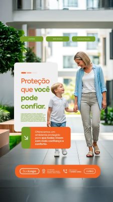 Proteção que você pode confiar Limpeza Segurança Administração PSD Editável