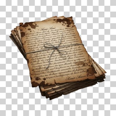 Documento Antigo Manuscrito Mora PNG Transparente