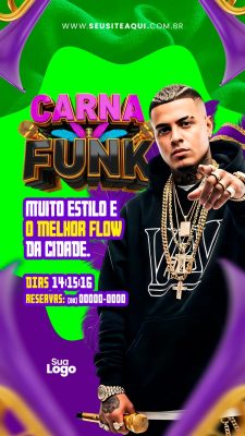 Carnafunk Muito Estilo e o Melhor Flow da Cidade PSD Editável