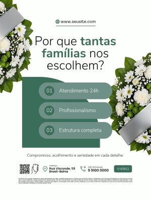 Funerária Por que Tantas Famílias nos Escolhem PSD Editável