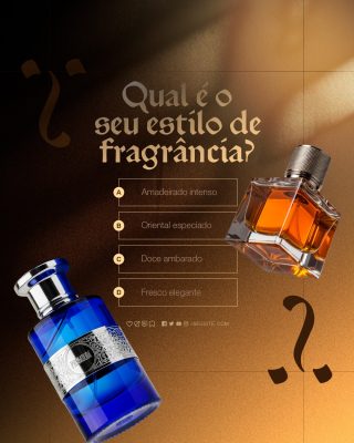 Perfumaria Fragrância Qual é o seu estilo Quiz de Perfumes PSD Editável