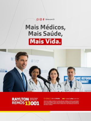 Eleição Campanha Política Raylton Remos Mais Vida PSD Editável