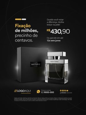 Perfumaria Perfume Fixação de Milhões Promoção R$ 430,90 PSD Editável