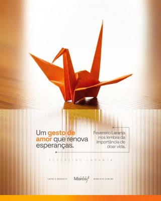 Fevereiro Laranja  Contra a Leucemia Template PSD Editável