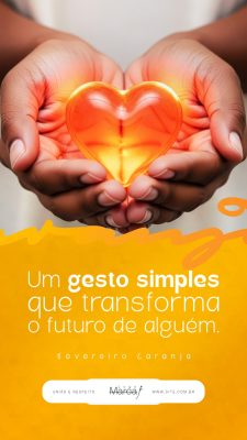 Social Gestos Simples Transformam Ações Voluntárias PSD Editável