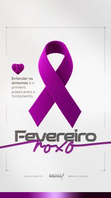 Fevereiro Laranja Campanha de Conscientização Leucemia PSD Editável