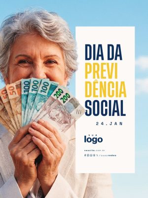 Dia da Previdência Social 24 de Janeiro PSD Editável