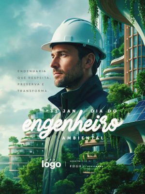 Dia do Engenheiro Ambiental 31 de Janeiro PSD Editável