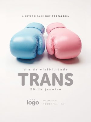 Dia da Visibilidade Trans 29 de Janeiro Divulgação PSD Editável