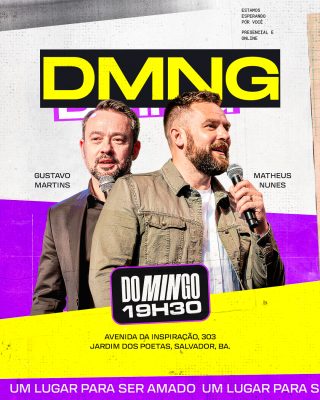 DMNG Domingo Evento Presencial Online 19H30 PSD Editável