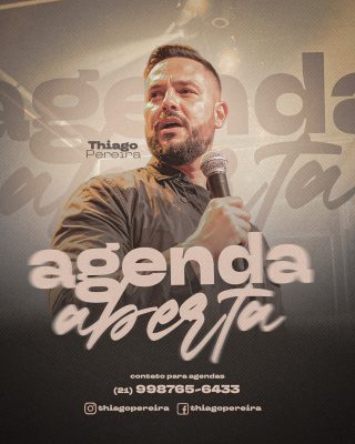 Agenda Aberta para Cantores e Artistas Divulgação PSD Editável