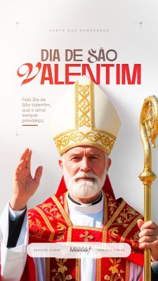 Dia de São Valentim 14 de Fevereiro Social Media PSD Editável