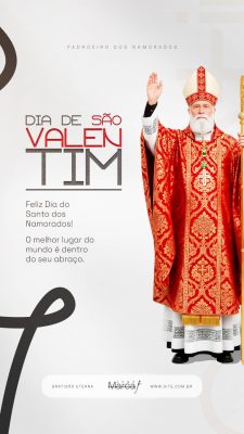 Dia de São Valentim 14 de Fevereiro Social Media PSD Editável