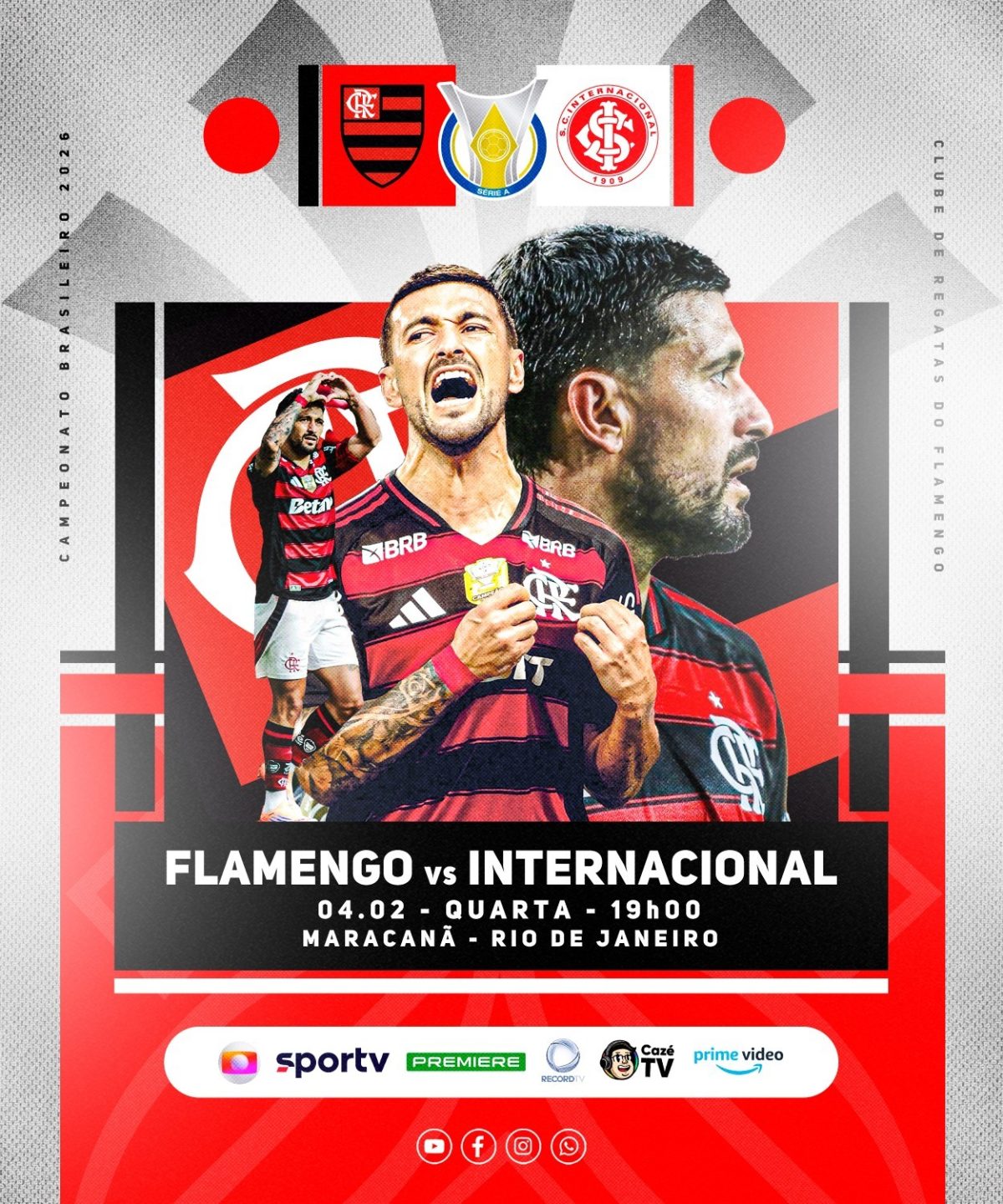 Flamengo vs Internacional 04.02 Campeonato Brasileiro 2026 PSD Editável
