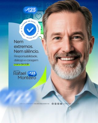 Política Campanha Política Rafael Monteiro Senador PSD Editável