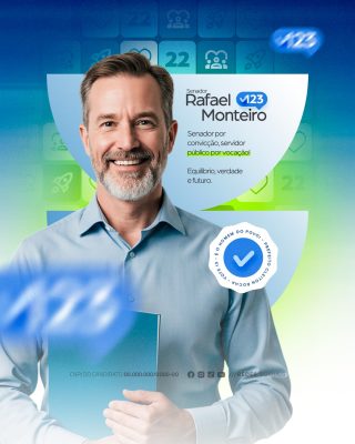 Política Eleições Senador Rafael Monteiro PSD Editável