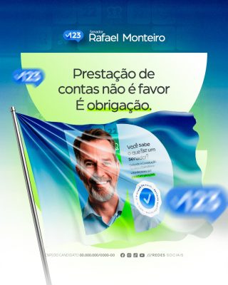 Política Campanha Senador Rafael Monteiro Prestação de Contas PSD Editável