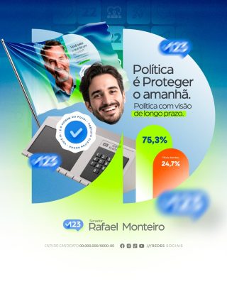 Política Político Rafael Monteiro Senador Eleitoral PSD Editável