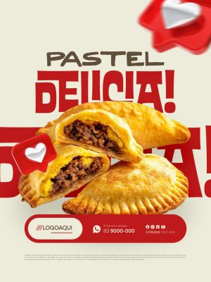 Pastelaria Pastel Delícia! PSD Editável