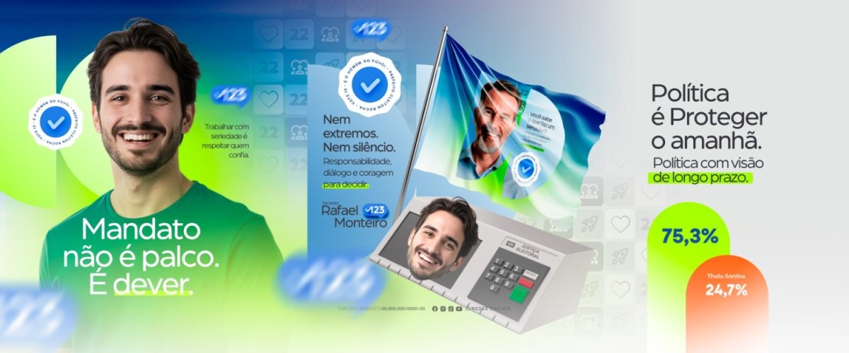 Carrossel Política Eleições Mandato Não é Palco é Dever Política é Proteger o Amanhã PSD Editável