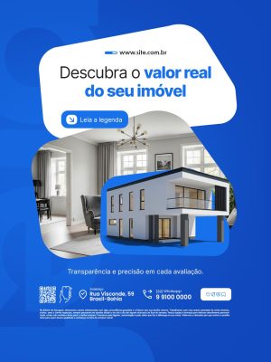 Imobiliária Imóvel Descubra o Valor Real do Seu Imóvel PSD Editável