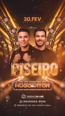 Flyer Evento Piseiro Festa Story PSD Editável