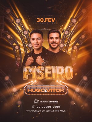 Flyer Evento Piseiro Festa Feed PSD Editável
