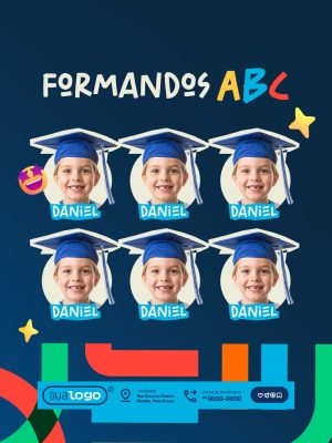 Formatura Formandos ABC Daniel Social Media PSD Editável