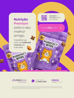 Petshop Nutrição Premium para o Seu Melhor Amigo Social Media PSD Editável