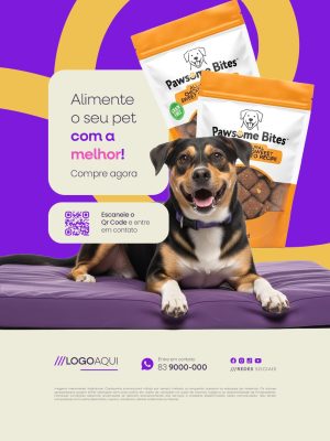 Petshop Alimente o Seu Pet com a Melhor Social Media PSD Editável