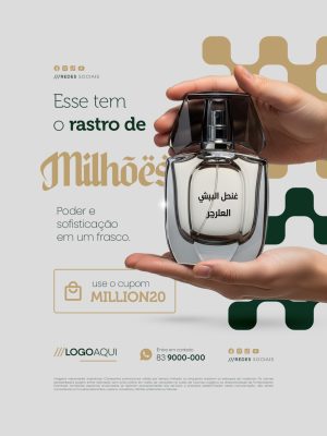 Perfumaria Esse Tem o Rastro de Milhões Social Media PSD Editável