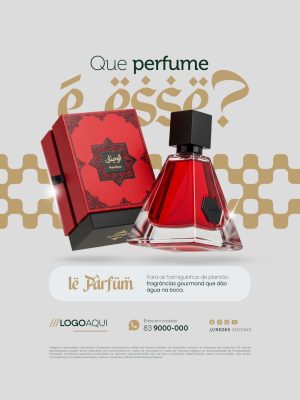 Perfumaria Que Perfume é Esse Social Media PSD Editável