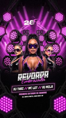 Flyer Revoada Embrazada Social Media Story PSD Editável