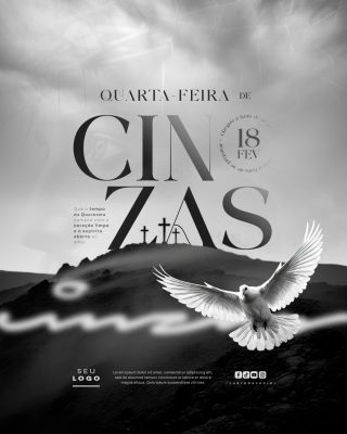 Quarta-feira de Cinzas Chegou a Hora de se Preparar PSD Editável
