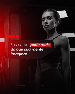 Fitness Seu Corpo Pode Mais Academia Motivation PSD Editável