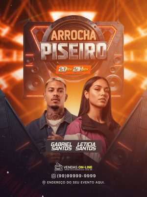 Arrocha Piseiro Sexta Festa Urbana Feed PSD Editável