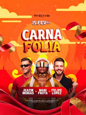 Flyer Próximos Shows  Carna Folia Social Media PSD Editável