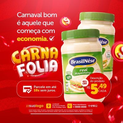 Carna Folia Supermercado Maionese Preço Especial PSD Editável