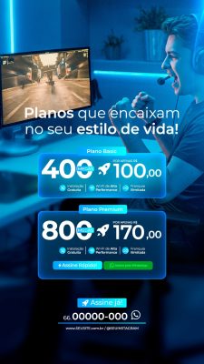 Plano de Internet com Wi-Fi de Alta Performance Pronta PSD Editável
