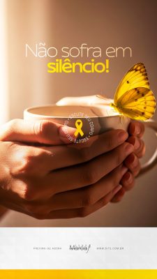 Campanha Não Sofra em Silêncio Escute Seu Corpo PSD Editável