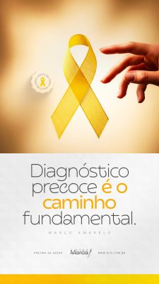 Março Amarelo Conscientização sobre a Endometriose Social Media PSD Editável