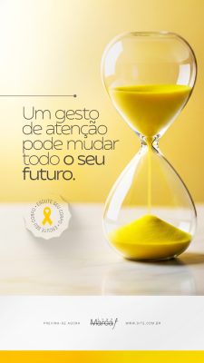 Março Amarelo Conscientização sobre a Endometriose Social Media PSD Editável