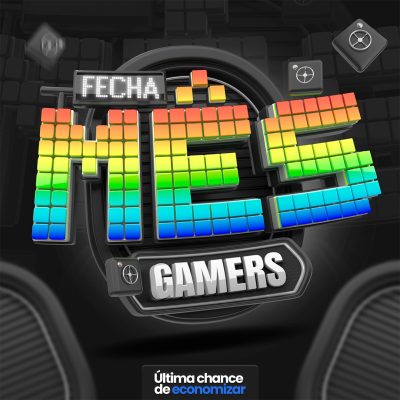 Fecha Mês Gamers Selo 3D