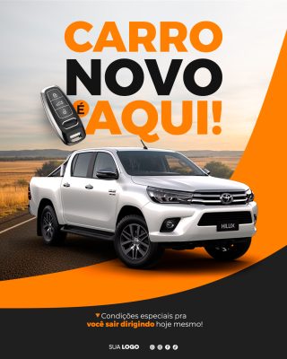 Concessionária  Venda Automotiva PSD Editável