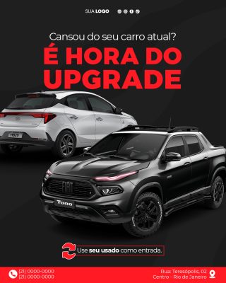 Concessionária Carro Atual é Hora do Upgrade PSD Editável