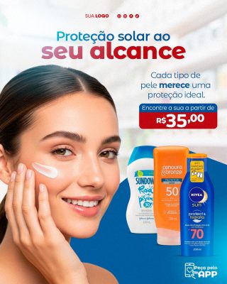 Proteção Solar ao Seu Alcance Produtos  PSD Editável